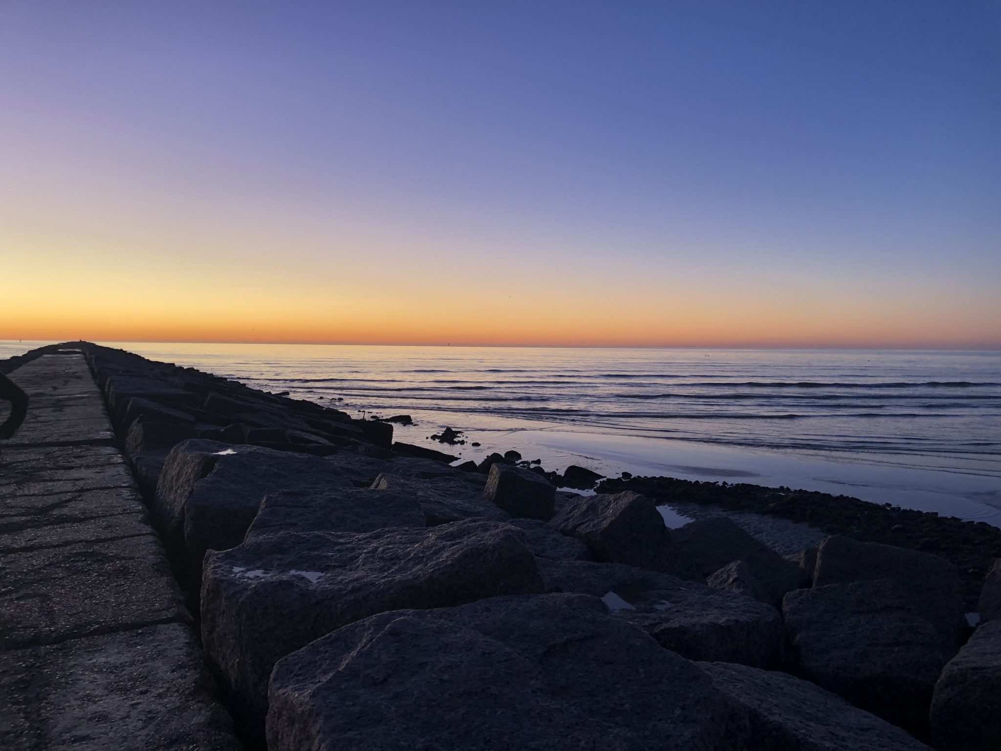 Sunrise at the South Jetty in Port Aransas TX • Port Aransas Explorer