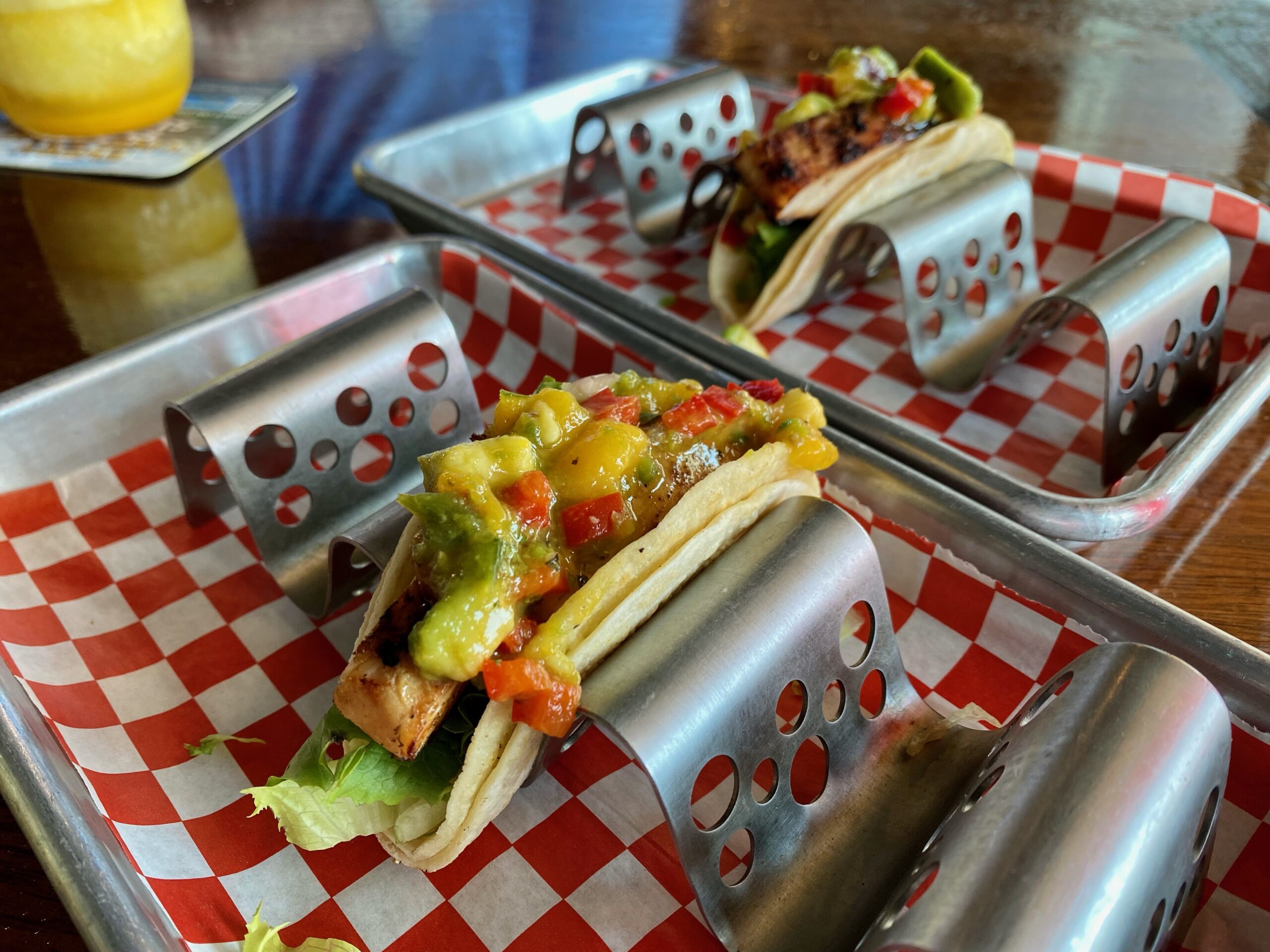 Chicken Fajita Tacos at Stingray's Taphouse & Grill | Port Aransas Explorer
