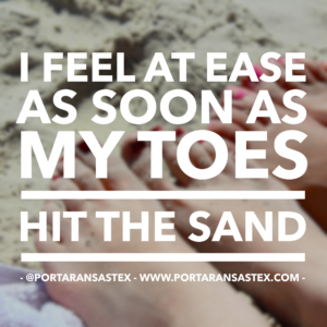I feel at ease as soon as my toes hit the sand in Port Aransas. | www.portaransastex.com