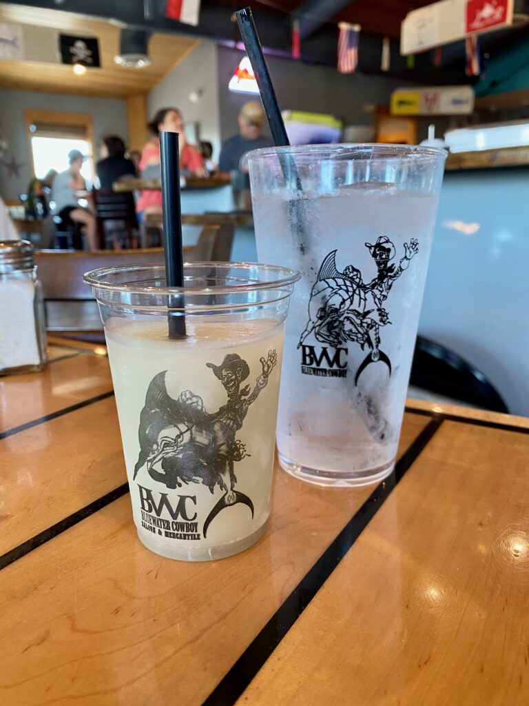Margaritas at Bluewater Cowboy Saloon | Port Aransas Explorer