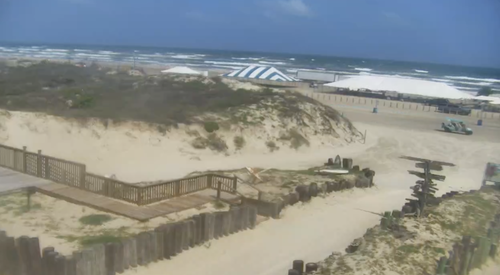 Beach webcam view from Sandollar Sity | Port Aransas Explorer
