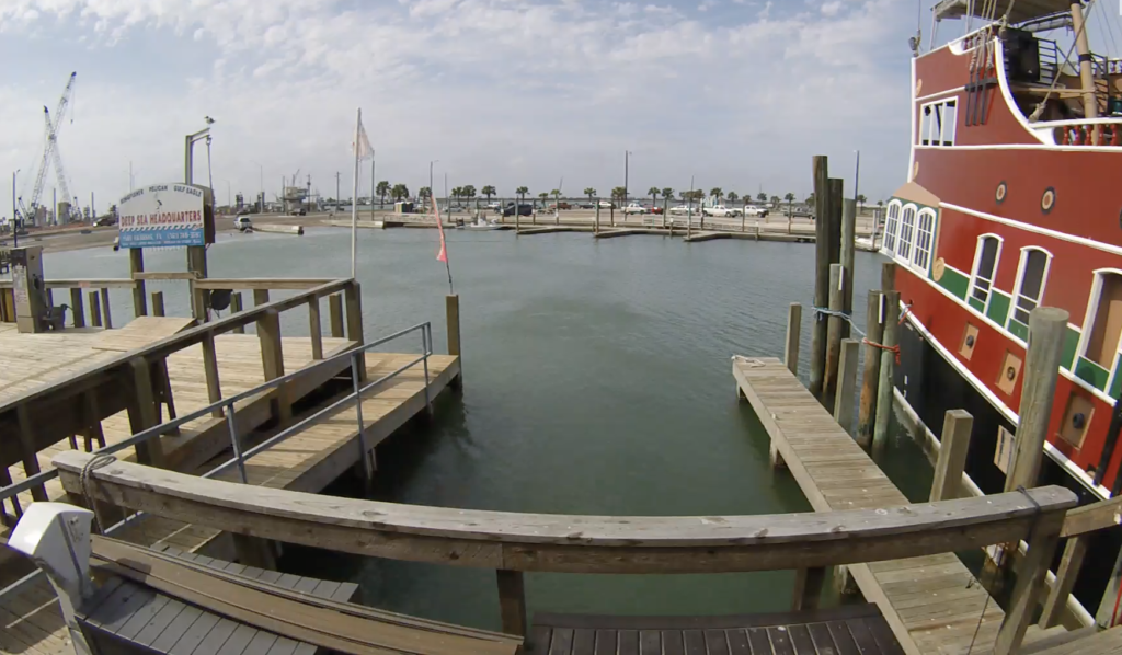 Marina webcam view from Red Dragon Pirate Ship Dock | Port Aransas Explorer
