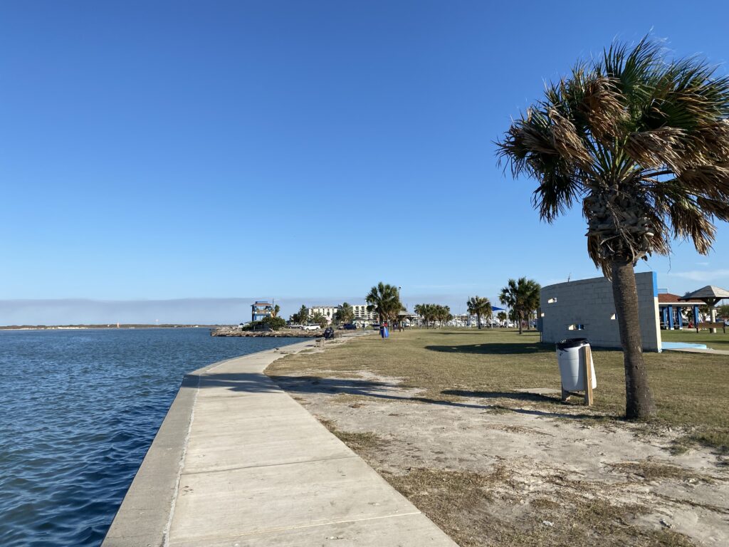 Ship channel and park | Port Aransas Explorer
