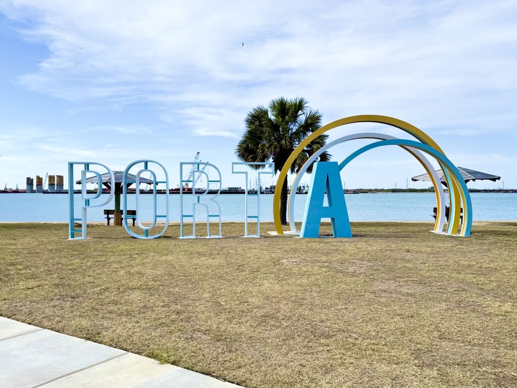Port A sign at Roberts Point Park | Port Aransas Explorer