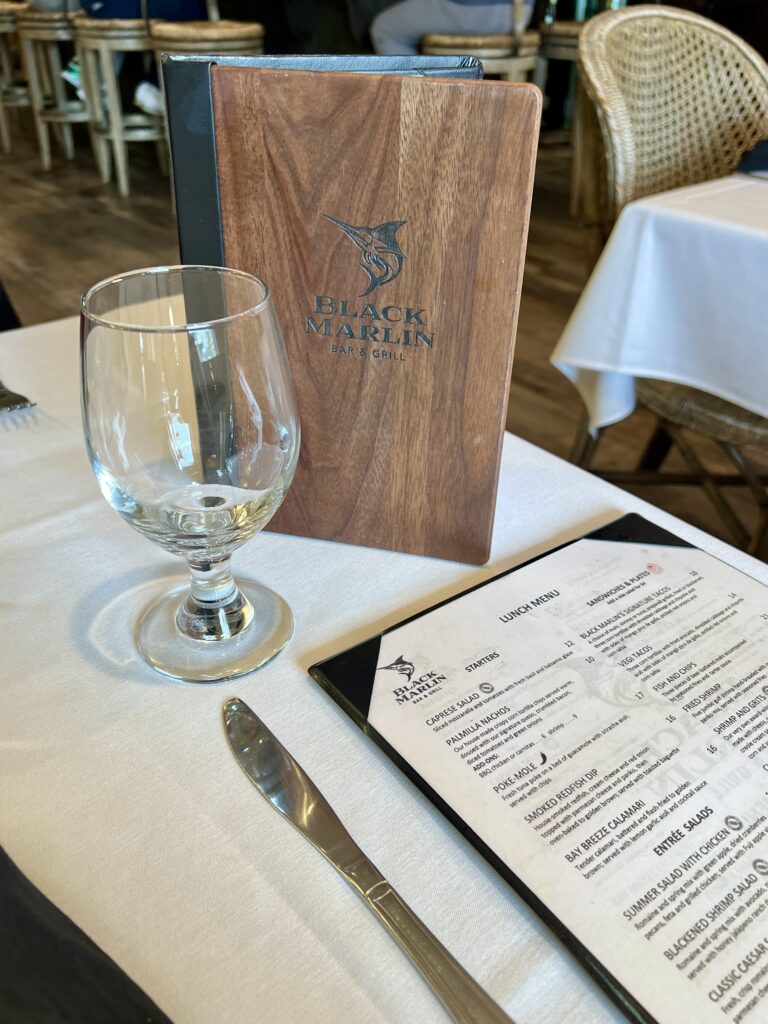 Dining at Black Marlin Grill at Palmilla Beach Resort | Port Aransas Explorer