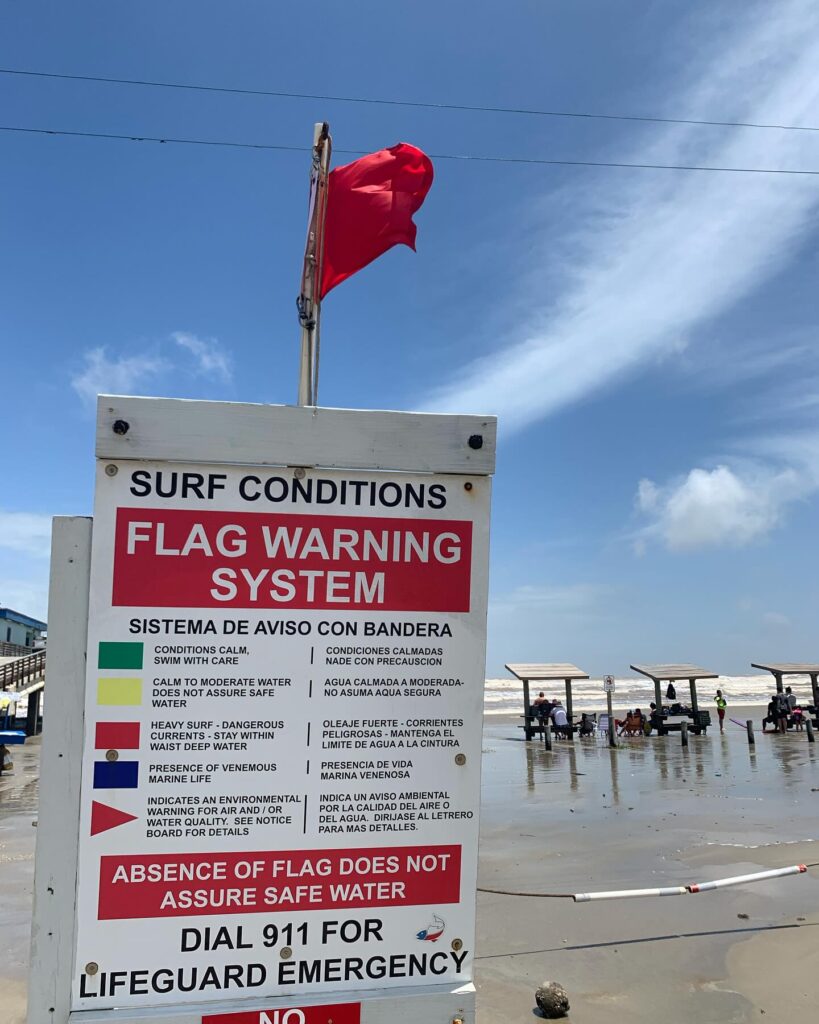 Beach flag warning system | Port Aransas Explorer @portaransastex