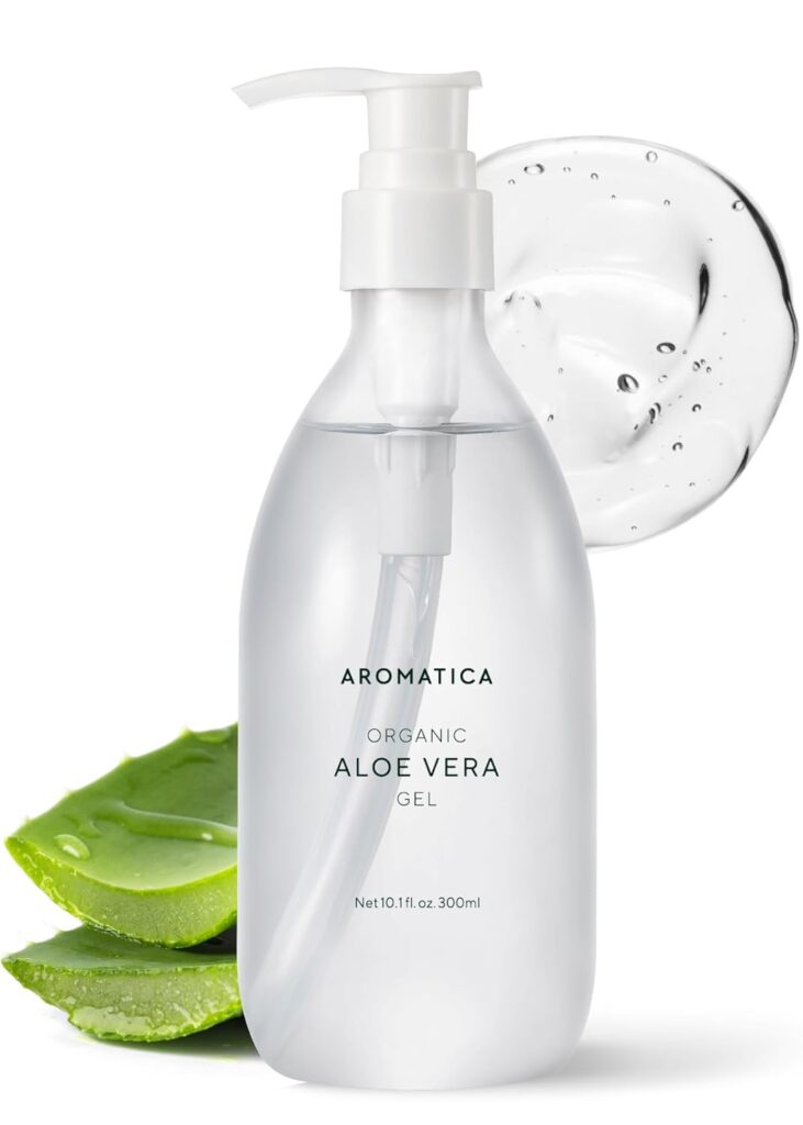 Aromatica Organic Aloe Vera Gel for sunburn | Port Aransas Explorer @portaransastex | https://amzn.to/3PC5V18