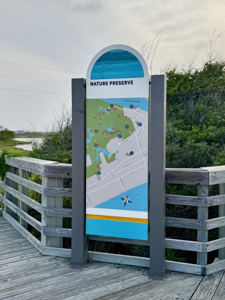 Nature Preserve map at Wetlands Park in Port Aransas TX | Port Aransas Explorer @portaransastex