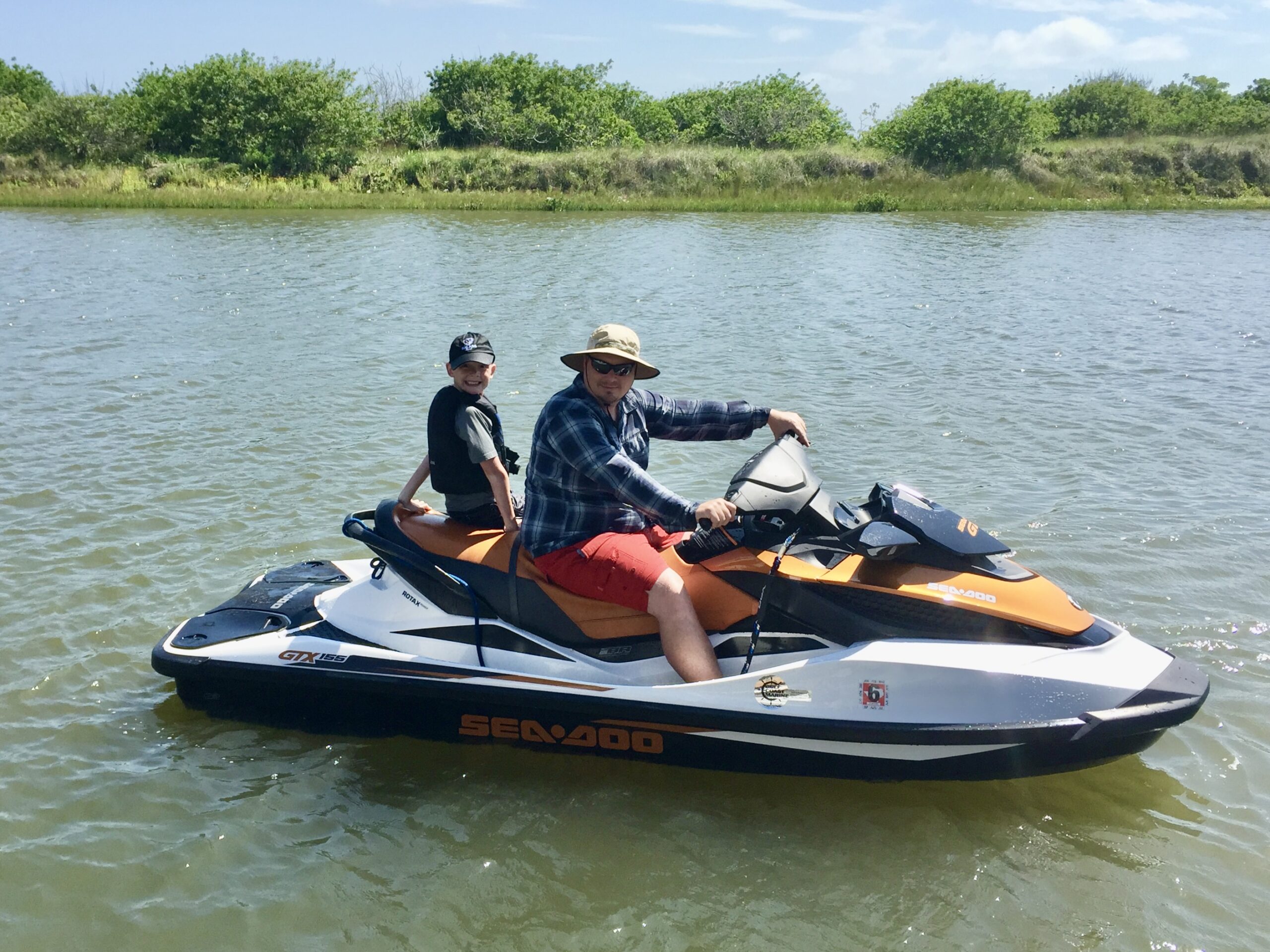 Riding a jet ski in the bay 20150524 | Port Aransas Explorer
